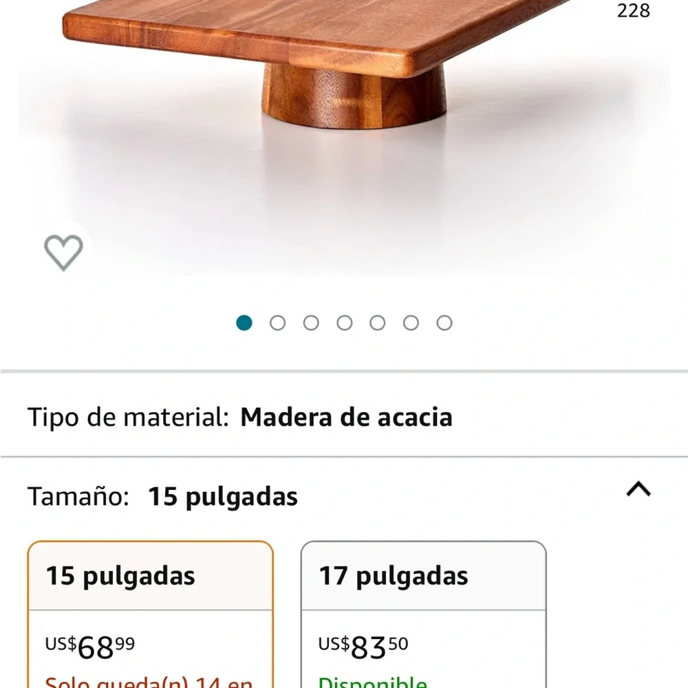 Rectangular Cake Stand, 11 x 15 Inch,